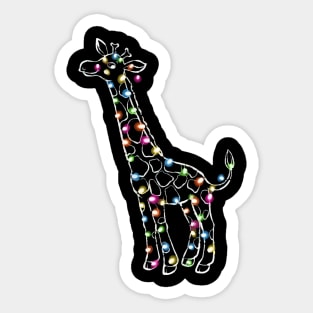 Giraffe Love Design Sticker